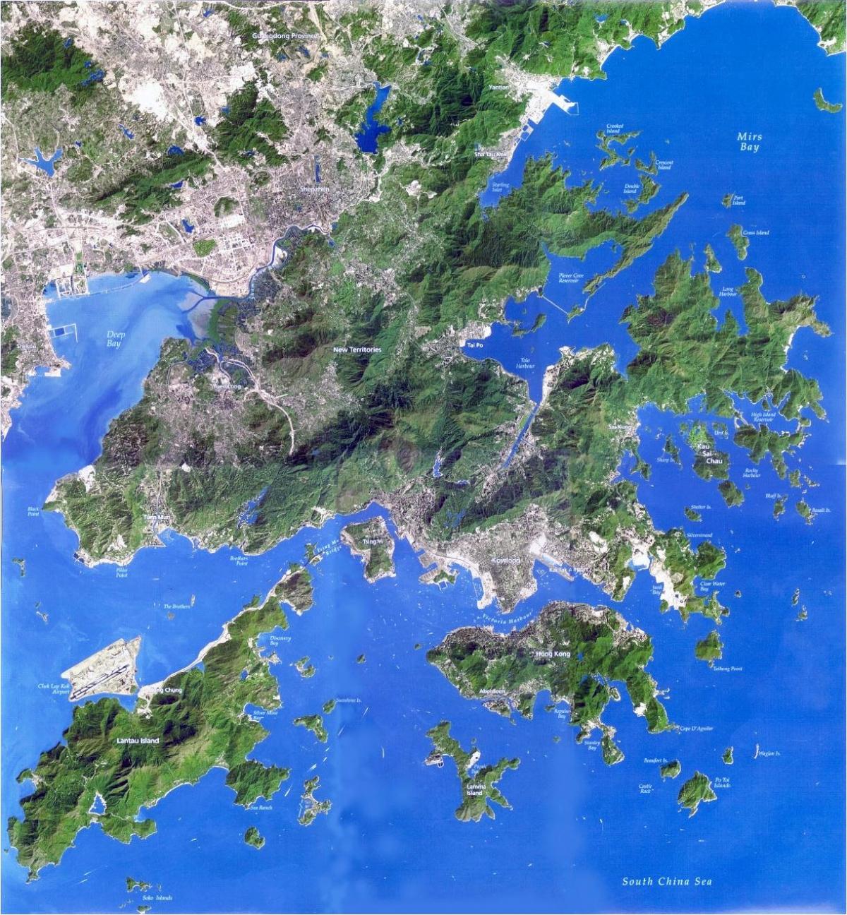 gervitungl kort Hong Kong
