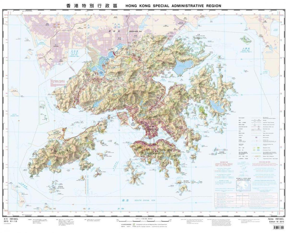 landslaginu kort af Hong Kong