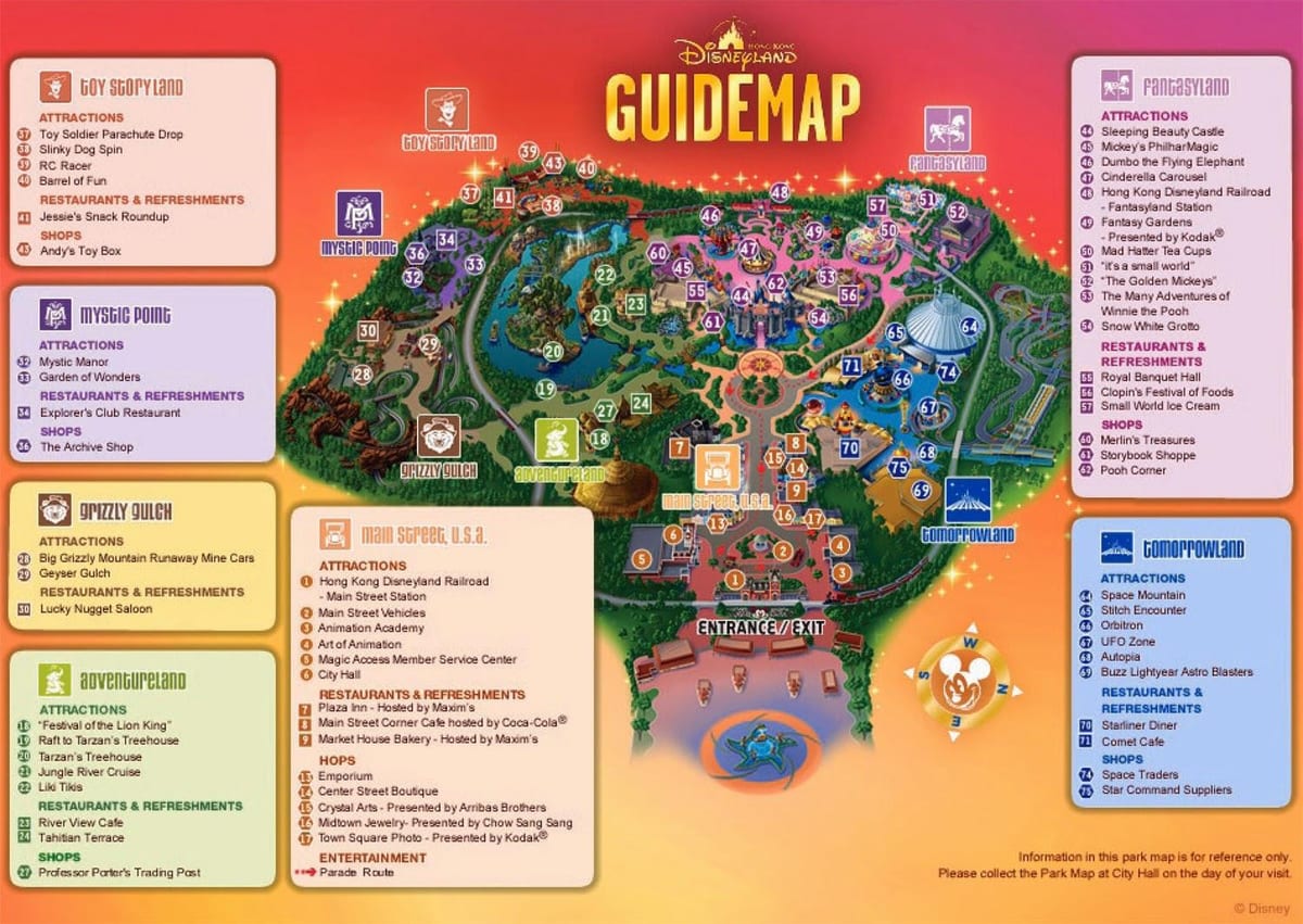 HÖ Disneyland kort