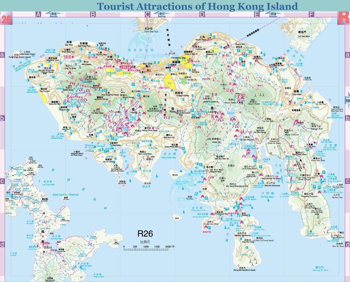 ótengdur Hong Kong kort