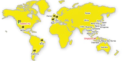 Hong Kong á heiminn kort