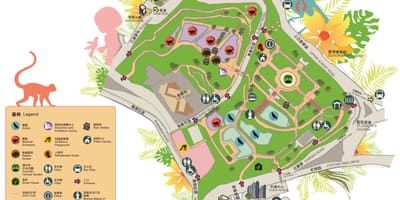 Kort af Hong Kong dýragarðurinn og grasagarðarnir