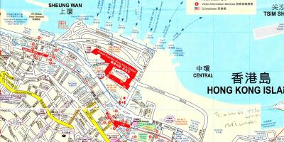 Höfnin í Hong Kong kort