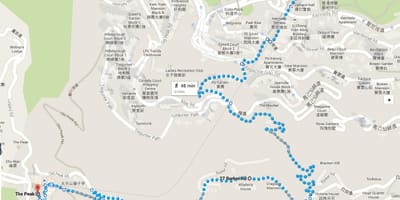 Hong Kong gönguferðir slóðir kort